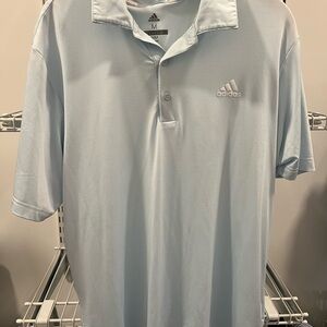 Adidas Men's Sky Blue Polo Shirt
